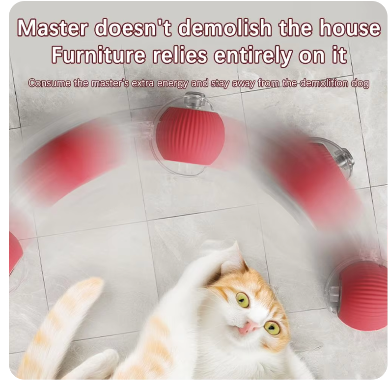 WagRoll™ - Interactive Automatic Rolling Ball with Fake Tail for Cats and Dogs