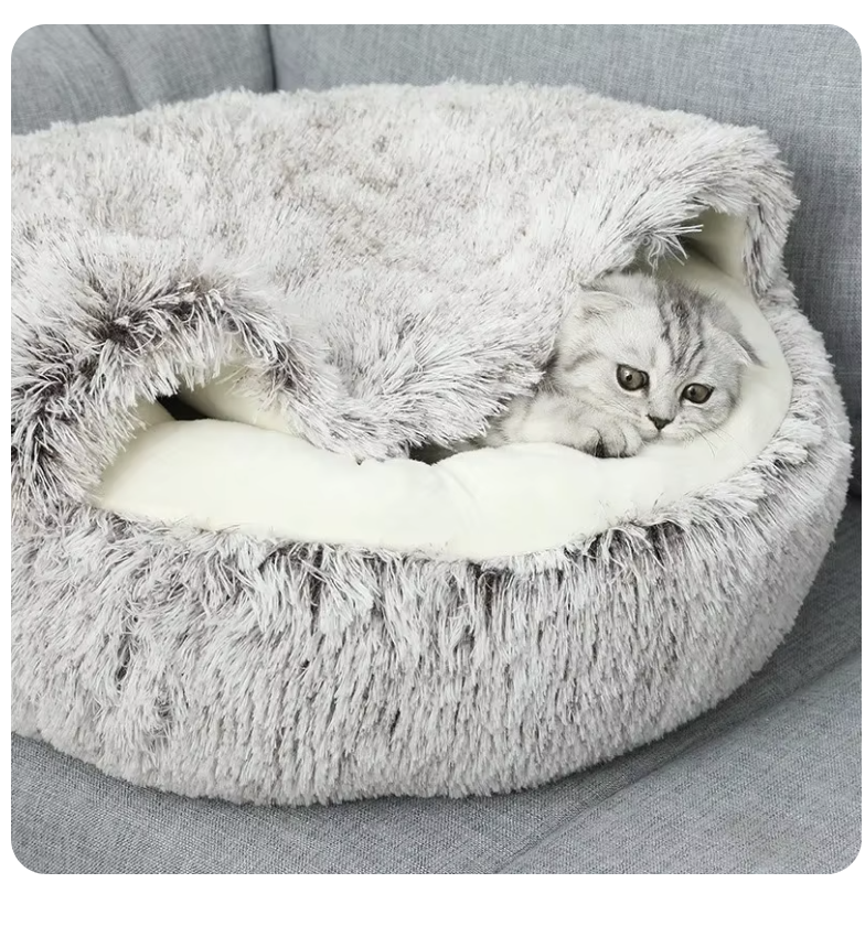 WagBed™ - Plush Orthopedic Nest Bed for Cats & Dogs (Stress-Relief)