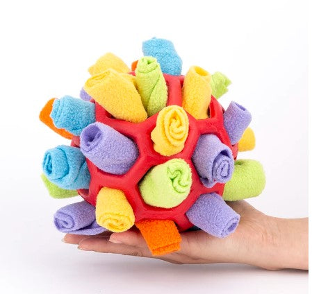 SnuffieBall™ - Dog Snuffle Feeding Ball (De-Stressing Interactive Puzzle)