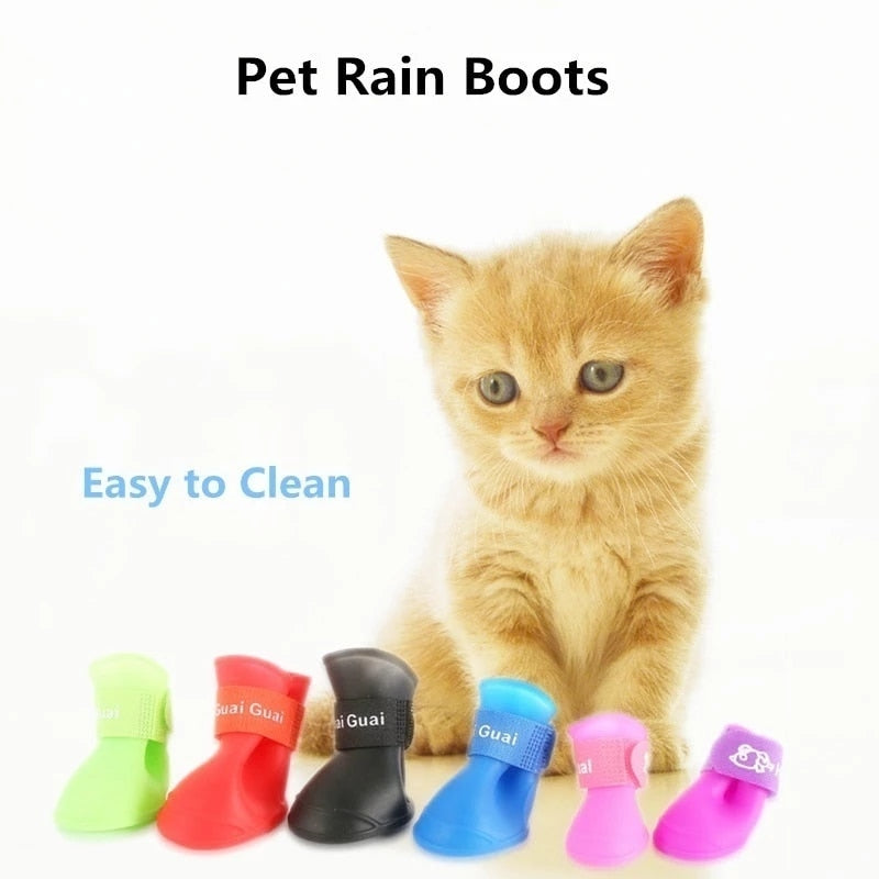 Cat in rain boots store