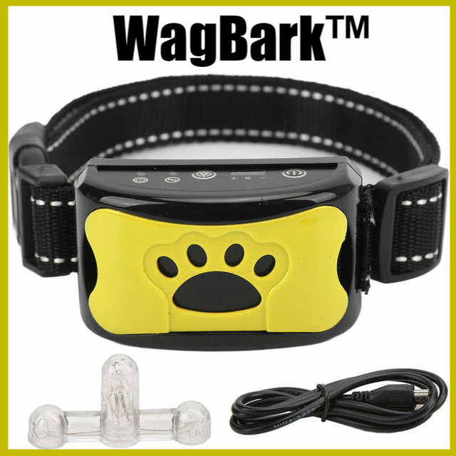 WagBark Safe Anti Bark Dog Training Vibration Collar No Shock Rech Winkflo