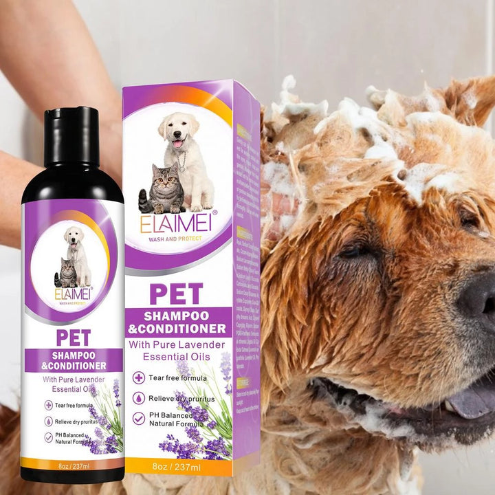 Waggie™ - Natural Shampoo & Conditioner (Tear-Free, Anti-Flea, Tick, & Mosquito)